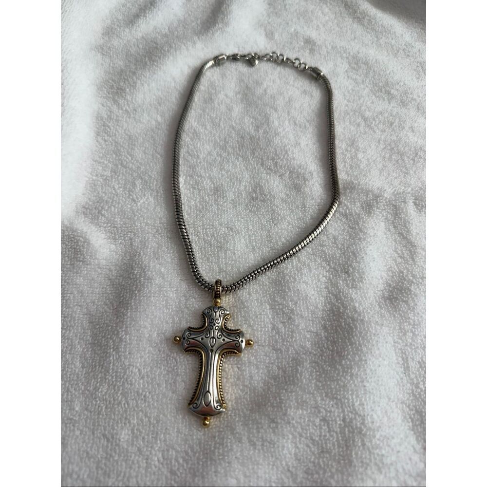 Brighton Large Eternal Cross Necklace